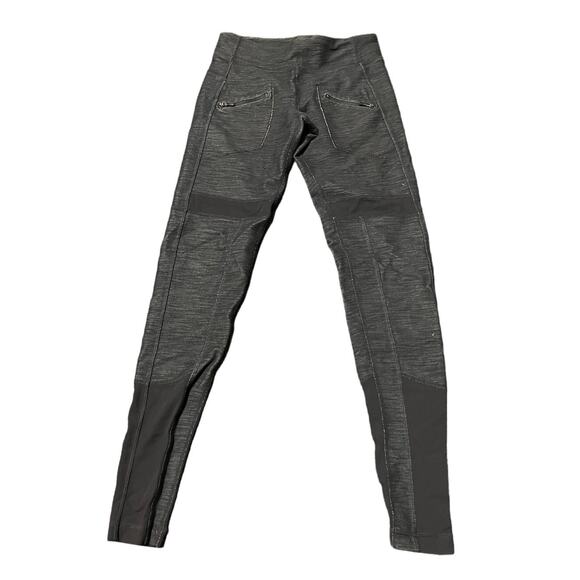 Lululemon heather gray leggings with zip pockets womens size 4 athletic‎ - Picture 1 of 5
